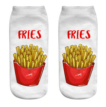 Load image into Gallery viewer, Unisex 3D Food Print Cotton Polyester Ankle Socks freeshipping - Tyche Ace