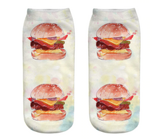 Load image into Gallery viewer, Unisex 3D Food Print Cotton Polyester Ankle Socks freeshipping - Tyche Ace