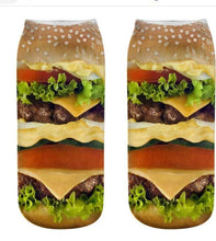 Load image into Gallery viewer, Unisex 3D Food Print Cotton Polyester Ankle Socks freeshipping - Tyche Ace