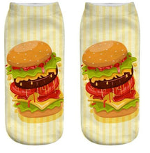 Load image into Gallery viewer, Unisex 3D Food Print Cotton Polyester Ankle Socks freeshipping - Tyche Ace