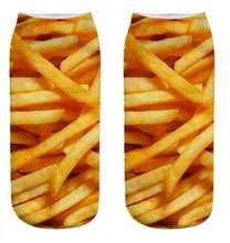 Load image into Gallery viewer, Unisex 3D Food Print Cotton Polyester Ankle Socks freeshipping - Tyche Ace