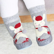 Load image into Gallery viewer, Unisex Baby Cartoon Thick Cotton Winter Sock with Rubber Soles freeshipping - Tyche Ace