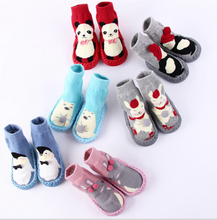 Load image into Gallery viewer, Unisex Baby Cartoon Thick Cotton Winter Sock with Rubber Soles freeshipping - Tyche Ace