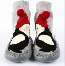 Load image into Gallery viewer, Unisex Baby Cartoon Thick Cotton Winter Sock with Rubber Soles freeshipping - Tyche Ace