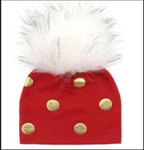 Load image into Gallery viewer, Unisex Baby Faux Pompom Warm Winter Cotton Hats freeshipping - Tyche Ace