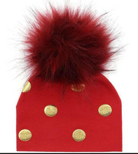 Load image into Gallery viewer, Unisex Baby Faux Pompom Warm Winter Cotton Hats freeshipping - Tyche Ace