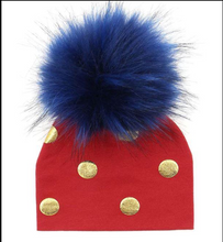 Load image into Gallery viewer, Unisex Baby Faux Pompom Warm Winter Cotton Hats freeshipping - Tyche Ace