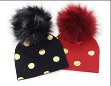 Load image into Gallery viewer, Unisex Baby Faux Pompom Warm Winter Cotton Hats freeshipping - Tyche Ace