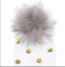 Load image into Gallery viewer, Unisex Baby Faux Pompom Warm Winter Cotton Hats freeshipping - Tyche Ace