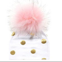 Load image into Gallery viewer, Unisex Baby Faux Pompom Warm Winter Cotton Hats freeshipping - Tyche Ace
