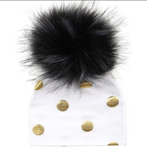 Load image into Gallery viewer, Unisex Baby Faux Pompom Warm Winter Cotton Hats freeshipping - Tyche Ace