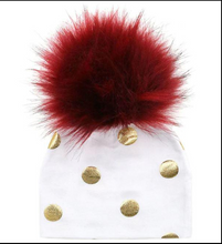 Load image into Gallery viewer, Unisex Baby Faux Pompom Warm Winter Cotton Hats freeshipping - Tyche Ace
