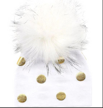 Load image into Gallery viewer, Unisex Baby Faux Pompom Warm Winter Cotton Hats freeshipping - Tyche Ace