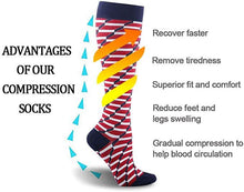 Load image into Gallery viewer, Unisex Breathable Graduated Athletics Long Haul Travel Compression Stockings freeshipping - Tyche Ace