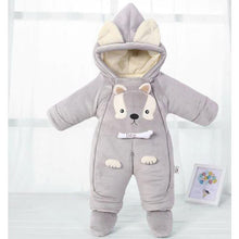 Load image into Gallery viewer, Unisex Cartoon Baby Hooded Winter Rompers freeshipping - Tyche Ace