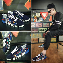 Load image into Gallery viewer, Unisex Casual Graffiti Print Vulcanised Canvas Shoes freeshipping - Tyche Ace