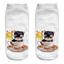Load image into Gallery viewer, Unisex Cotton Ankle 3D Print Dogs Pattern Design Socks freeshipping - Tyche Ace