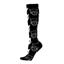 Load image into Gallery viewer, Unisex Elastic Sugar Skull Sports Pressure Compression Stockings freeshipping - Tyche Ace