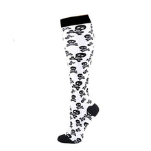 Load image into Gallery viewer, Unisex Elastic Sugar Skull Sports Pressure Compression Stockings freeshipping - Tyche Ace