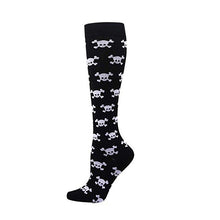Load image into Gallery viewer, Unisex Elastic Sugar Skull Sports Pressure Compression Stockings freeshipping - Tyche Ace
