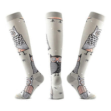 Load image into Gallery viewer, Unisex Elastic Sugar Skull Sports Pressure Compression Stockings freeshipping - Tyche Ace