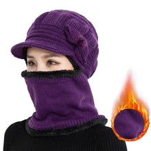 Load image into Gallery viewer, Unisex Fleece Breathable Wool Knitted Winter Hat Beanies Scarf freeshipping - Tyche Ace