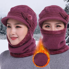 Load image into Gallery viewer, Unisex Fleece Breathable Wool Knitted Winter Hat Beanies Scarf freeshipping - Tyche Ace