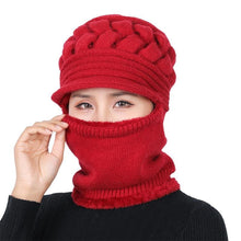 Load image into Gallery viewer, Unisex Fleece Breathable Wool Knitted Winter Hat Beanies Scarf freeshipping - Tyche Ace