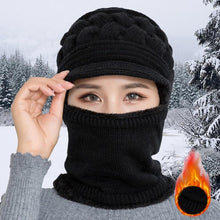 Load image into Gallery viewer, Unisex Fleece Breathable Wool Knitted Winter Hat Beanies Scarf freeshipping - Tyche Ace