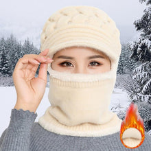 Load image into Gallery viewer, Unisex Fleece Breathable Wool Knitted Winter Hat Beanies Scarf freeshipping - Tyche Ace