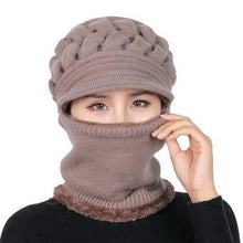 Load image into Gallery viewer, Unisex Fleece Breathable Wool Knitted Winter Hat Beanies Scarf freeshipping - Tyche Ace