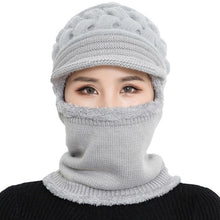 Load image into Gallery viewer, Unisex Fleece Breathable Wool Knitted Winter Hat Beanies Scarf freeshipping - Tyche Ace