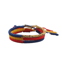 Load image into Gallery viewer, Unisex Handmade  Multi Colour Tibetan Buddhist Good Lucky Charm Bracelet Set freeshipping - Tyche Ace