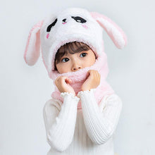 Load image into Gallery viewer, Unisex Kids Winter Fleece Cartoon Hat Scarf freeshipping - Tyche Ace