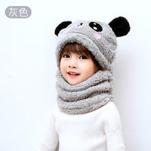 Load image into Gallery viewer, Unisex Kids Winter Fleece Cartoon Hat Scarf freeshipping - Tyche Ace