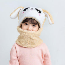 Load image into Gallery viewer, Unisex Kids Winter Fleece Cartoon Hat Scarf freeshipping - Tyche Ace