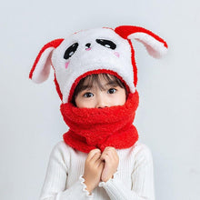 Load image into Gallery viewer, Unisex Kids Winter Fleece Cartoon Hat Scarf freeshipping - Tyche Ace