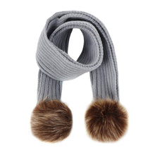 Load image into Gallery viewer, Unisex Warm Knitted Double Pompom Hats And Scarf Set freeshipping - Tyche Ace