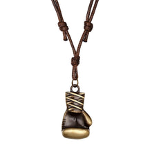 Load image into Gallery viewer, Unisex Leather Boxing Gloves Pendant Necklaces freeshipping - Tyche Ace