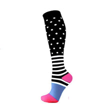 Load image into Gallery viewer, Unisex Multi Colour Happy Compression Stockings freeshipping - Tyche Ace