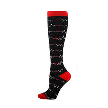 Load image into Gallery viewer, Unisex Multi Colour Happy Compression Stockings freeshipping - Tyche Ace