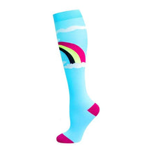 Load image into Gallery viewer, Unisex Multi Colour Happy Compression Stockings freeshipping - Tyche Ace