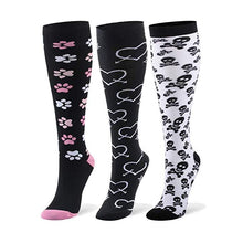 Load image into Gallery viewer, Unisex Multi Colour Happy Compression Stockings freeshipping - Tyche Ace