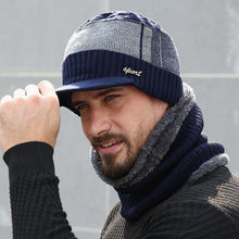 Load image into Gallery viewer, Unisex Winter Knitted Wool Beanie And Scarf Caps Set freeshipping - Tyche Ace