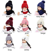 Load image into Gallery viewer, Unisex Winter Warm Fleece Balaclava Knitted Hat and Neck Warmer Sets freeshipping - Tyche Ace