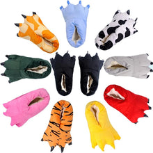Load image into Gallery viewer, Unisex Winter Warm Soft Indoor Creative Animal Paws Plush Slippers freeshipping - Tyche Ace