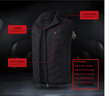 Load image into Gallery viewer, Unisex Winter Wind Stopper Smart Intelligent USB Full Body Heated Jacket freeshipping - Tyche Ace