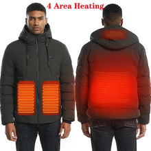 Load image into Gallery viewer, Unisex Winter Wind Stopper Smart Intelligent USB Full Body Heated Jacket freeshipping - Tyche Ace