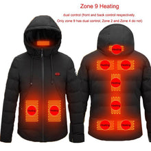 Load image into Gallery viewer, Unisex Winter Wind Stopper Smart Intelligent USB Full Body Heated Jacket freeshipping - Tyche Ace