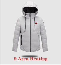 Load image into Gallery viewer, Unisex Winter Wind Stopper Smart Intelligent USB Full Body Heated Jacket freeshipping - Tyche Ace